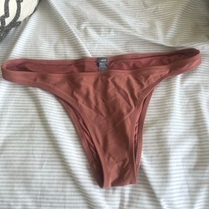 Aerie swim cheeky bathing suit bottoms peachy pink